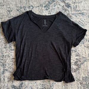 We The Free Black Short Sleeve Tee Free People